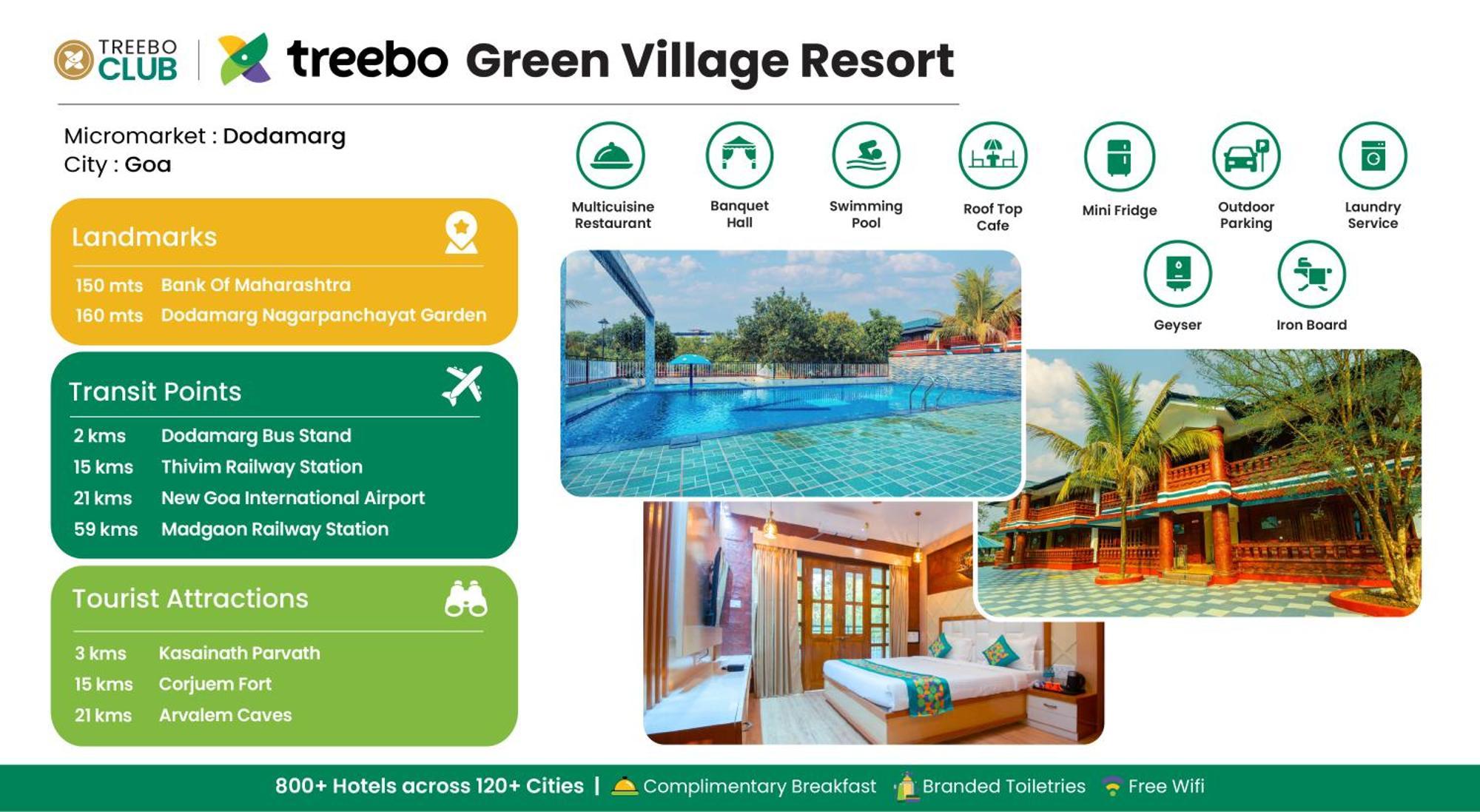 Treebo Green Village Resort - Goa Maneri  Bagian luar foto